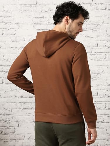 Image of Nobero Printed Hoodies for Man | 280 GSM Rich Cotton Fleece Hooded Full Sleeve Sweatshirt for Man | Stylish Casual Wear Winter Hoodies for Men
