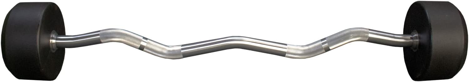 Fixed Barbell EZ Curl Workout Equipment Weight Training Equipment Weightlifting Gym Workouts