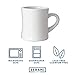 Serami Original 11oz White Diner Coffee Mug Set - Ceramic Mugs Great for Kitchen Set, Travel, and Hot Tea, Retro Waffle House Farmhouse Mug with Handle, Heavy Duty Coffee Cups (4 Pack)