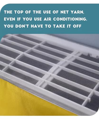 Image of Air Conditioner Cover for 1.5 Ton Split AC Dustproof for All Season Dustproof, Waterproof, Dust Cover (Multicolour & Pattern May Vary)