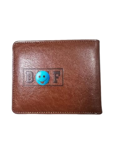 Image of Embroidered Bad Mother fker Leather Wallet bad mother f ker wallet leather(orange)