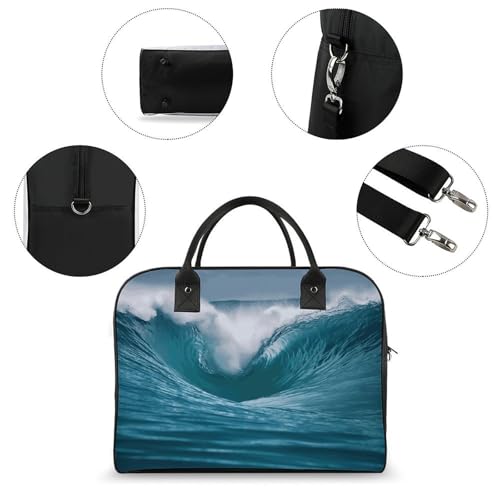 Bolso Tote Ocean Wave con Correa Ajustable y Gran Capacidad miniatura 6