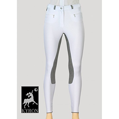 Pantalon équitation blanc 36 Athena avec fond intégral anti glisse en selle