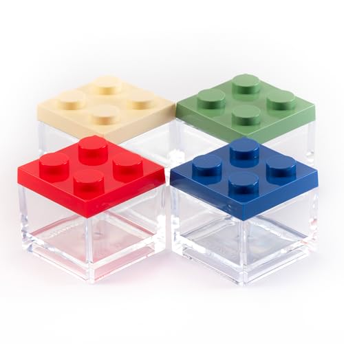 Manzoni Home - Contenitori Mattoncino - Set da 24 Pezzi Multicolore - Ideali Come Bomboniere per Matrimoni, Feste di Laurea e Decorazioni Creative - Made in Italy