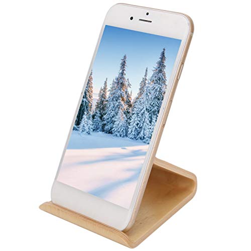 Garosa Support de téléphone Portable, Support de Tablette en Bois Support de téléphone Portable Double Face Support de Tablette de Bureau(#1)