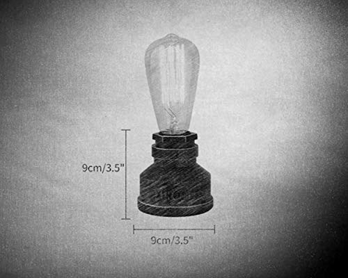 Lampe de table tuyau d'eau vintage style industriel steampunk rétro base E27