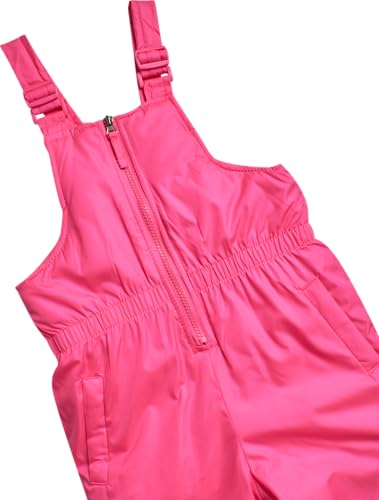 Image of Pink Platinum Girls Snowsuit 2-Piece Insulated Hooded Jacket & Bib | Warm Cozy Cold-Weather Outerwear, Toddler Snow Gear for Sledding, Playtime, and Frosty Winter Days (2T-6X)
