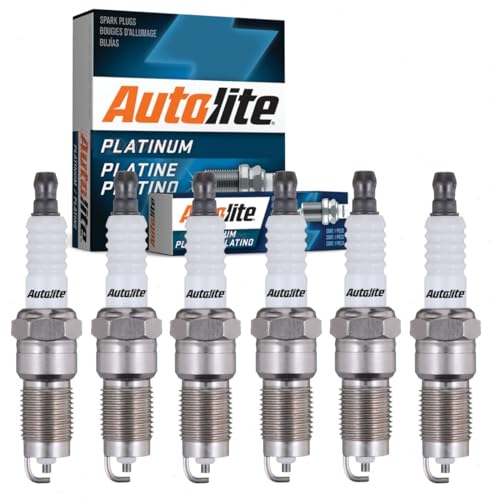 6 pc Autolite Platinum Spark Plugs compatible with Ford Explorer 4.0L V6 2005-2010