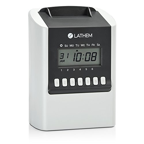 Lathem 700E Calculating Electronic Time Clock, Requires Lathem E17 Time Cards (Sold Separately) (700E)