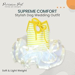 Parisian petdog dress ballerina dress girl dog clothes stylish dog wedding outfit lightweight puppy dress summer dog dresses for large dogs girl l  urban country home decor