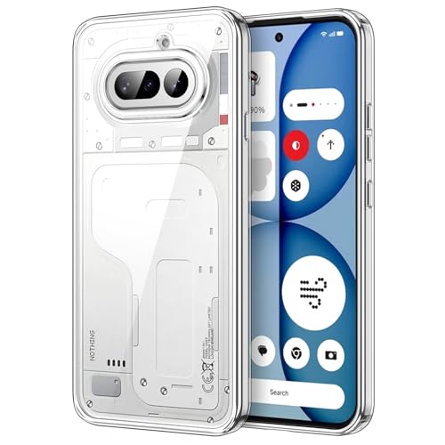 JETech Funda para Nothing Phone 4a, Carcasa Clara Antigolpes, Respaldo Duro Antiarañazos, Anti Amarillo, TPU Transparente Duradero para Protección Anticaídas (Transparente)
