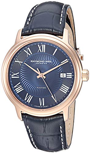 Raymond Weil Men's 2237-PC5-00508 Maestro Analog Display Automatic Self Wind Blue Watch