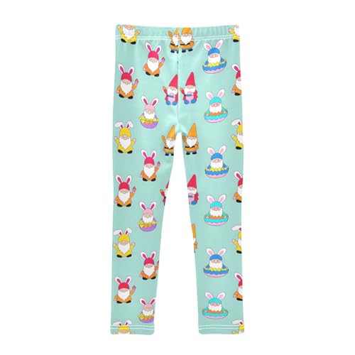Gnome Eggs Cute Simple Pattern Girls Leggings Soft Comfortable Athletic Leggings Dancing Pants for 4-10 Years2