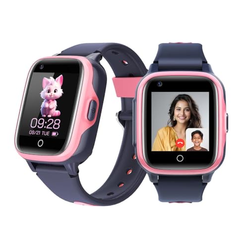 Image of SeTracker 'GPS-G2' Video & Voice Calling 4G Smartwatch for Kids | 4G /5G SIM Supported | Precise Location Tracking, Camera, SOS | App Control | Voice Chat | Long Battery Life - Pink