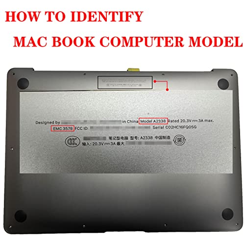 Areiliya Screen Replacement for MacBook Air 13.3" A2337 2020 Year EMC 3598 Retina Full LCD Display Assembly 2560x1600 (Silver) - Image 7