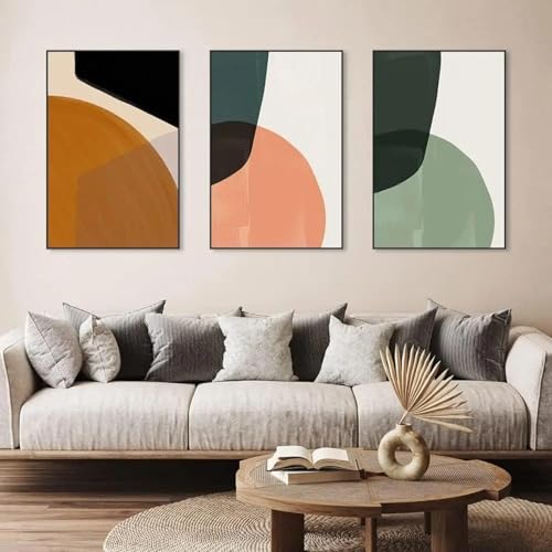 Art mural abstrait pour relooker un mur blanc sans cadre - 2