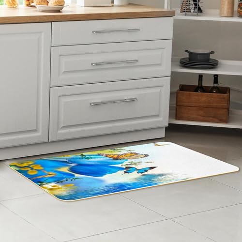 Alfombrillas de cocina lavables juego de 2 alfombras antideslizantes para pasillo y cocina VAPOKF 7