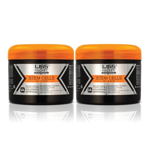 Liss Expert Tratamiento Suavizante de Células Madre Alisado Células Madre – Keratina Orgánica Y Aceite De Argán – Para Una Reparación Y Brillo Sin Frizz – Alisado Profesional (500ml)