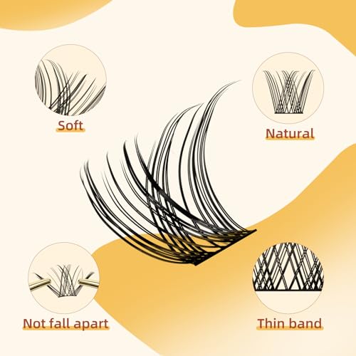 Lash Clusters QUEWEL Cluster Lashes Mix12-16mm in 360°Reversible Mirror Box - Image 4