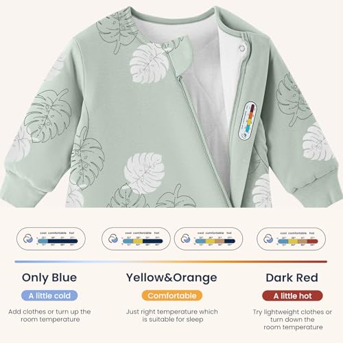 Image of kaiya baby Unisex Sleeping Bag for Babies and Toddlers 2.5 Tog Sleep Sack, Long Sleeve Sleep Sack, Wearable Blanket Baby