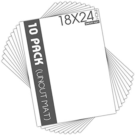 20 Pc 20 Sheets White Mats Matboards 8x10 Inch Backing Boards Acid Free Backerboards For 10 Inch Photos Art Picture Framing