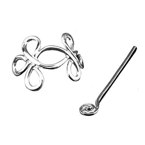 Lurrose 2 pçs Vintage Viking Hair Clips Celtic Hair Stick Creative Metal Hairpin Hair Chopsticks Hai