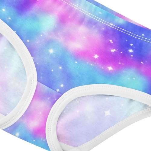 Bright Girls Underwear Toddler 2t Cotton Cute Panties Girl Galaxy Rainbow Clouds Blue Pink Briefs Undies Kids4