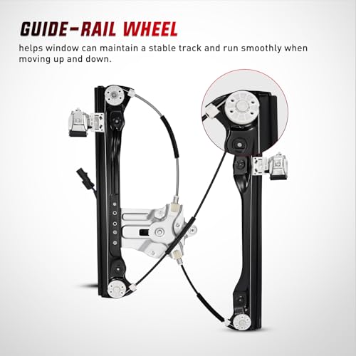 Image of Nilight 751-740 Power Window Regulator with Motor for Front Passenger Side Compatible with Chevy Cruze 2012 2013 2014 2015 2016 Chevy Cruze Limited Front Right Side,2pins