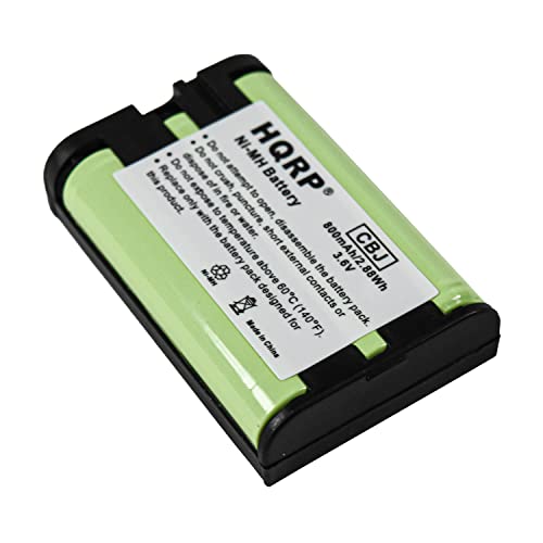 HQRP Phone Battery Compatible with Panasonic KX-TG6054B, KX-TG6071, KX-TG6071M, KX-TG6072, KX-TG6072B, KX-TG6072C, KX-TG6053PK, KX-TG6054PK, KX-TG6071S, KX-TG6071B Cordless Telephone