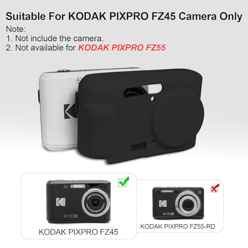 Funda de silicona para cámara Kodak PIXPRO FZ45 negra miniatura 3