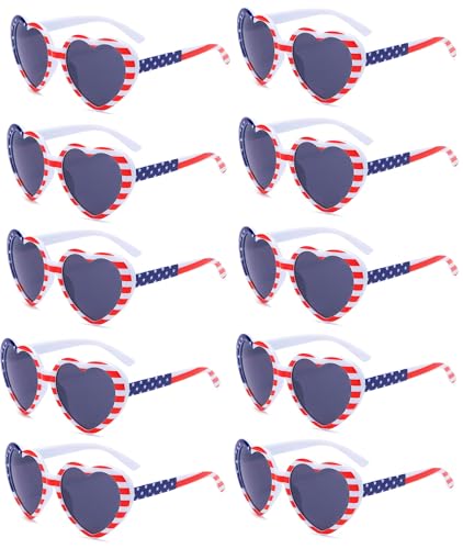 Eyegla Bulk American Sunglasses USA Flag Sunglasses Classic Patriotic Sunglasses 4th of July Party Supplies