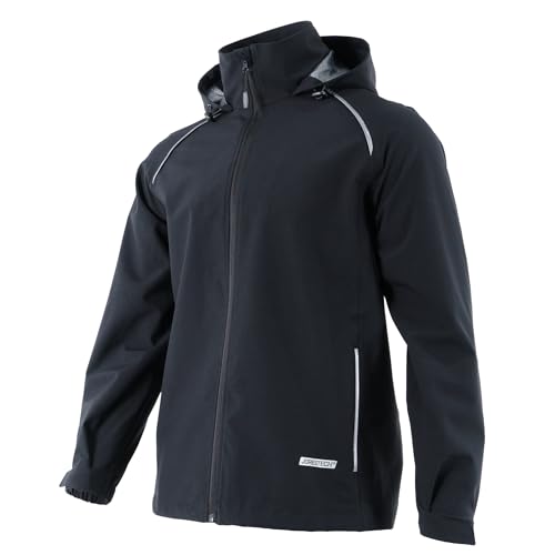JORESTECH Waterproof Ripstop Rain Sport Jacket With Reflective Highlights And Heat Transfer Tap On The Back