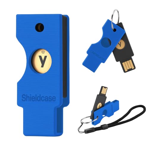 Shieldcase Protective Case for Yubikey 5 NFC, Flip Cover Keychain