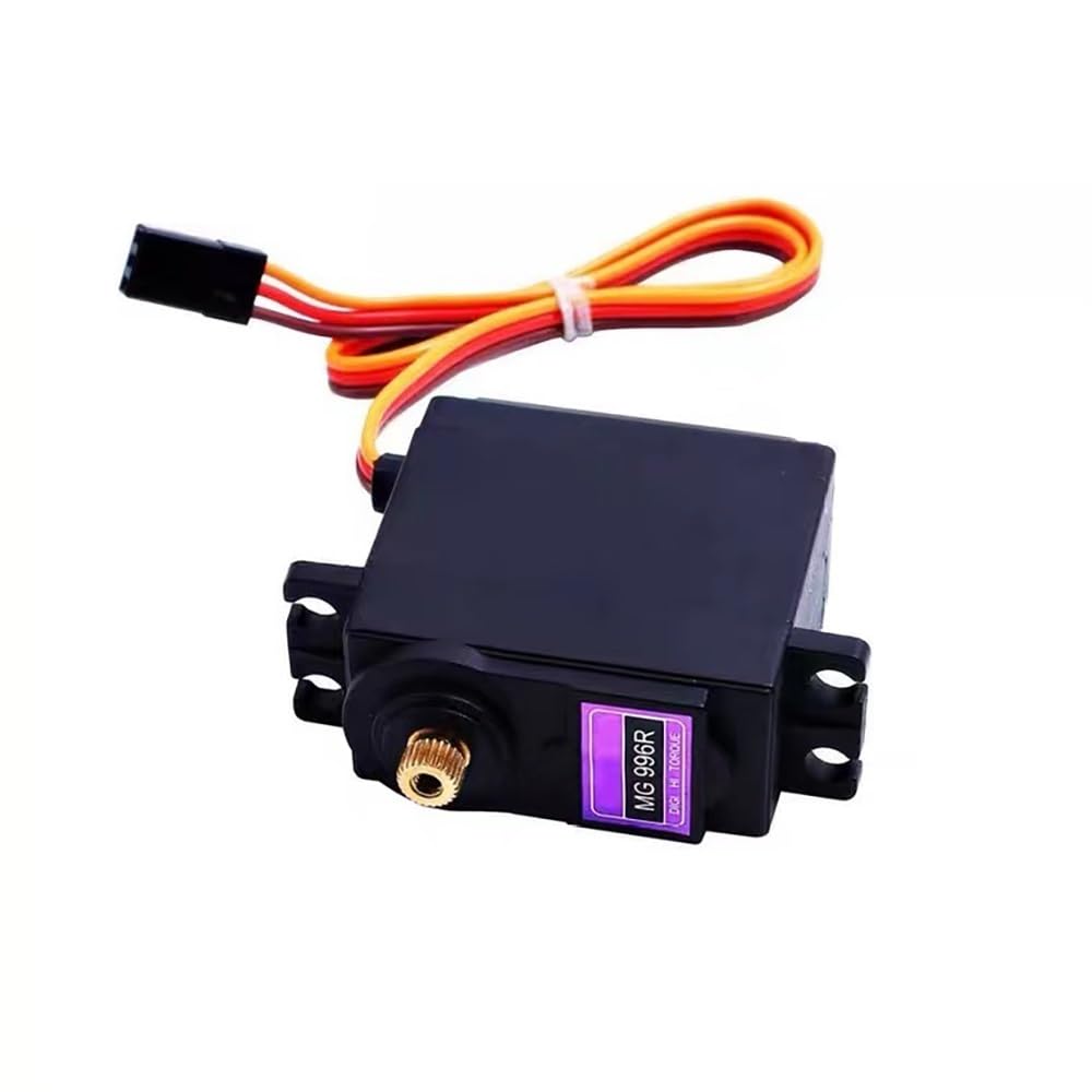 Compatible avec Le servo MG996R MG996 MG995, engrenage métallique numérique 13KG 15KG for Voiture RC hélicoptère Bateau Bricolage(1PCS MG996R 360)