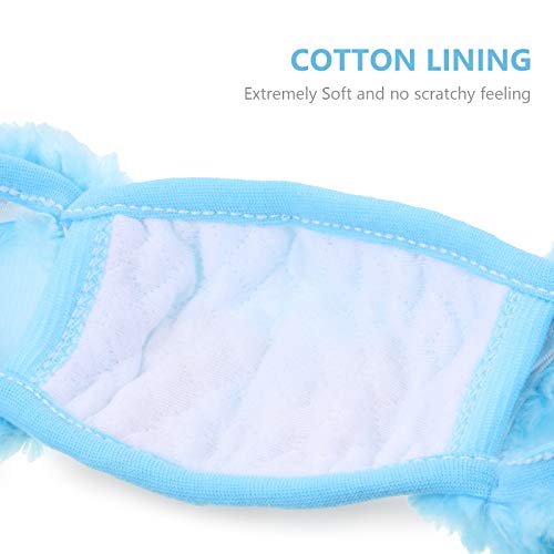 Syhood 3 Pieces Winter Kids Balaclava Face Covering with Earmuffs Cold Weather Ear Warmer Cute Cartoon Ear Muffs for Girls Boys3