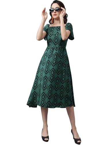 Image of KOTTY Women's Fit and Flare Multicolor Dress
