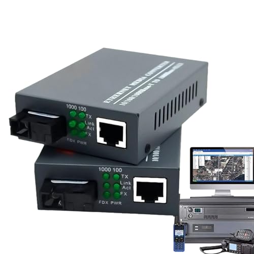 Convertisseur de média fibre Gigabit monomode LC avec émetteur-récepteur