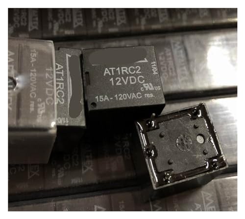 Relé de 5 pines AT1RC2 12VDC T73-1C-12V-15A interruptor para placas impresas PCB de coche