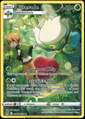 Amazon.com: Pokemon - Roserade TG02/TG30 - Lost Origin - Trainer