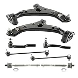 ADIGARAUTO Front Suspension Kit Control Arm Compatible with 2014-2018 Mazda 3 / Mazda 3 Sport | Replace# CMS761215 CMS761216 K750752 EV801067 K750751 ES801063 ES801062