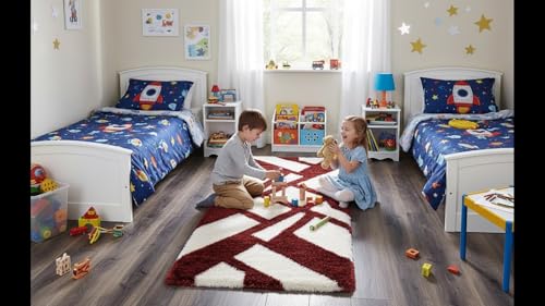 Image of Fluffy Silky Micro Fiber Polyster Carpet /Runner for Bedroom, Study Room, Playing Room, Guest Room ETC. 2x5 Feet, (P-3)