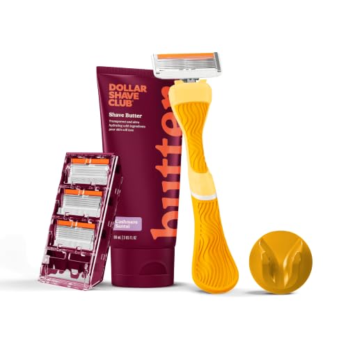 Dollar Shave Club For Women - Member Exclusive (Yellow) - Premium Shave Kit