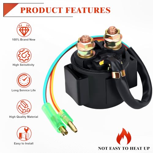 Image of Starter Solenoid Relay for Honda 250ex Recon 250 1997-2001 / TRX400EX 400ex Sportrax 400 1999-2008 / TRX300EX 300ex Sportrax 300 1993-2006