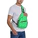 Aliens Bigfoot Savage Dinosaurs Green Sling Bag Fashion Crossbody Shoulder Bag Multipurpose Daypack Premium Chest bag Casual Shoulder Chest Crossbody Bag with Adjustable Strap