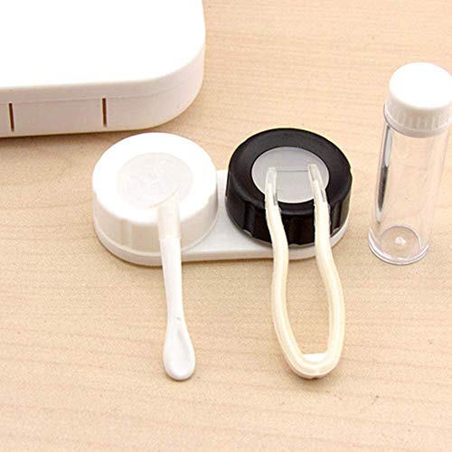 Contact Lens Box Glasses Contact Travel Double Contact Lens Cases Travel Kit Case Easy Carry Mini Box Container Contact Lens Holder