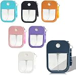 7 Pack Portable Spray Bottles, 38ml Portable Refillable Cosmetic Perfume Bottle, Moisturizing Sprayer Box, Alcohol Hand Sanitizer Spray Empty Bottle for Travelling, Reusable Hand Sanitizer Holder