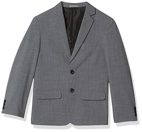 Van Heusen Boys' Big Flex Stretch Suit Jacket, Oxford Grey, 10