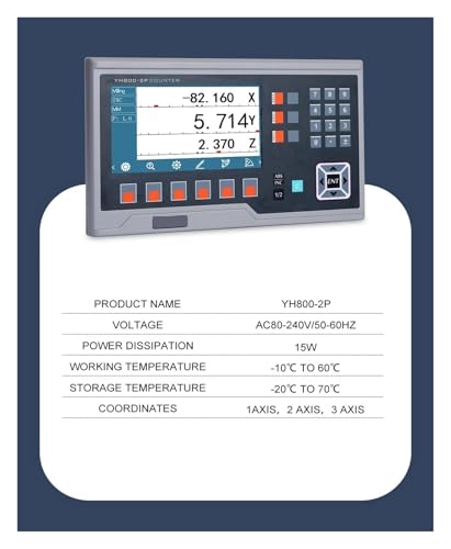 YH800-2P Metal LCD 7inch Digital Readout Kit Lineal miniatura 3