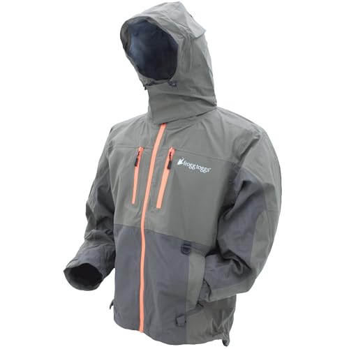 FROGG TOGGS Men's Pilot 2 Guide 3-Layer Waterproof Breathable Rain Jacket