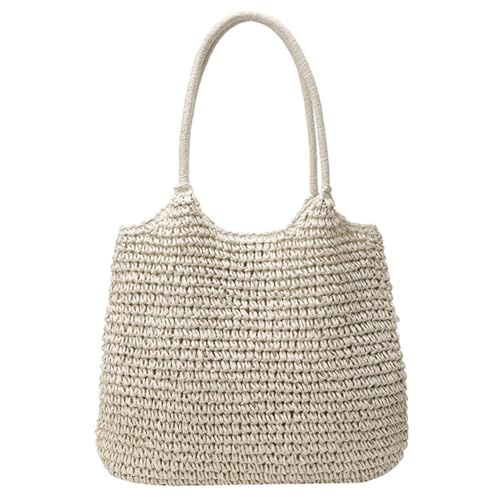 Sac bandoulière en paille d'été polyvalent pour plage et vacances